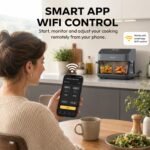 Olsen & Smith 8L Dual Zone Smart Air Fryer with WiFi, Black