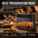 Olsen & Smith 8L Dual Zone Smart Air Fryer with WiFi, Black